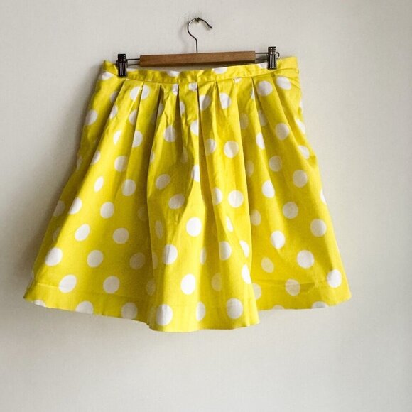 Pink Tartan yellow White Polka Dot Full Mini Skirt 14 - Picture 2 of 7
